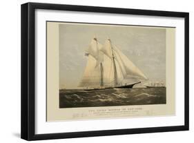 The Yacht "Meteor" of New York-null-Framed Art Print