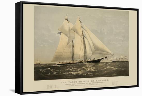 The Yacht "Meteor" of New York-null-Framed Stretched Canvas