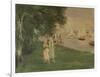 The Yacht Race. Landscape of Wannsee, 1924-Max Liebermann-Framed Giclee Print