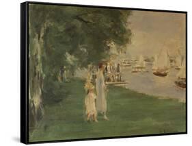 The Yacht Race. Landscape of Wannsee, 1924-Max Liebermann-Framed Stretched Canvas