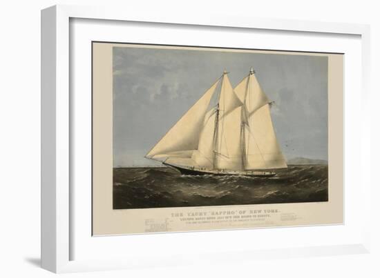 The Yacht "Sappho" of New York-null-Framed Art Print