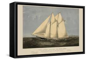 The Yacht "Sappho" of New York-null-Framed Stretched Canvas