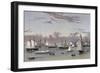 The Yacht Squadron at Newport, circa 1872.-Vernon Lewis Gallery-Framed Art Print