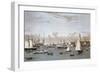 The Yacht Squadron-Currier & Ives-Framed Giclee Print