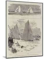 The Yachting Season at Cowes, the First Race of the Royal London Yacht Club Regatta-null-Mounted Giclee Print