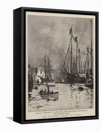 The Yachting Season at Cowes-Charles Edward Dixon-Framed Stretched Canvas