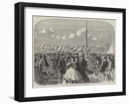 The Yachting Season at Ryde, Scene on the Pier-null-Framed Giclee Print