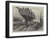 The Yachting Season, Fitting Out a Racer-null-Framed Giclee Print