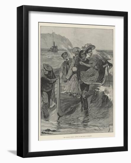 The Yachting Season, Landing on the Coast of Normandy-Richard Caton Woodville II-Framed Giclee Print