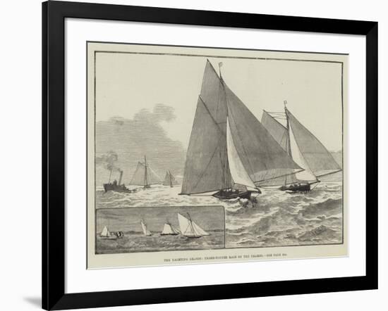 The Yachting Season, Three-Tonner Race on the Thames-null-Framed Giclee Print