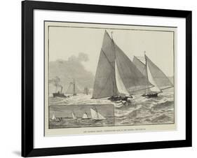 The Yachting Season, Three-Tonner Race on the Thames-null-Framed Giclee Print