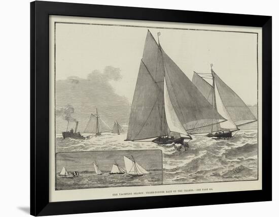 The Yachting Season, Three-Tonner Race on the Thames-null-Framed Giclee Print
