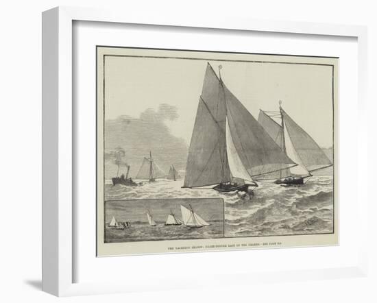 The Yachting Season, Three-Tonner Race on the Thames-null-Framed Giclee Print