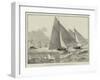 The Yachting Season, Three-Tonner Race on the Thames-null-Framed Giclee Print