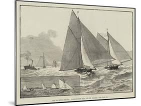 The Yachting Season, Three-Tonner Race on the Thames-null-Mounted Giclee Print