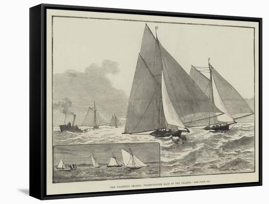 The Yachting Season, Three-Tonner Race on the Thames-null-Framed Stretched Canvas