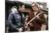 THE YAKUZA by SydneyPollack with Ken Takakura and Robert Mitchum, 1974 (photo)-null-Stretched Canvas