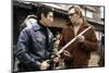 THE YAKUZA by SydneyPollack with Ken Takakura and Robert Mitchum, 1974 (photo)-null-Mounted Photo