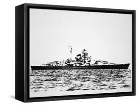 The Yamato Gigantic Japanese Battleship of Wwii-null-Framed Stretched Canvas