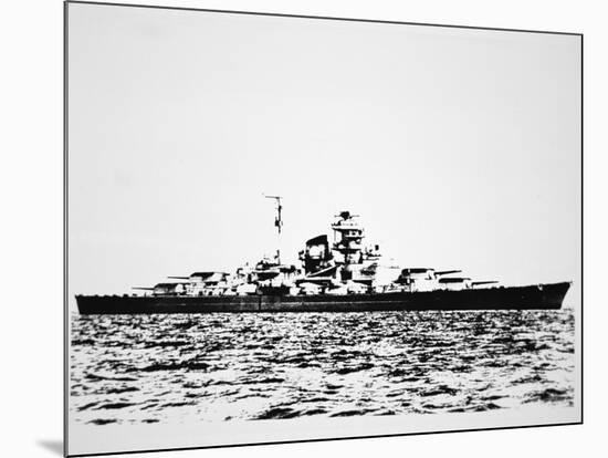 The Yamato Gigantic Japanese Battleship of Wwii-null-Mounted Giclee Print