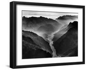 The Yangtze River Passing Through the Wushan, or "Magic Mountain", Gorge in Szechwan Province-Dmitri Kessel-Framed Photographic Print