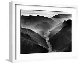 The Yangtze River Passing Through the Wushan, or "Magic Mountain", Gorge in Szechwan Province-Dmitri Kessel-Framed Photographic Print