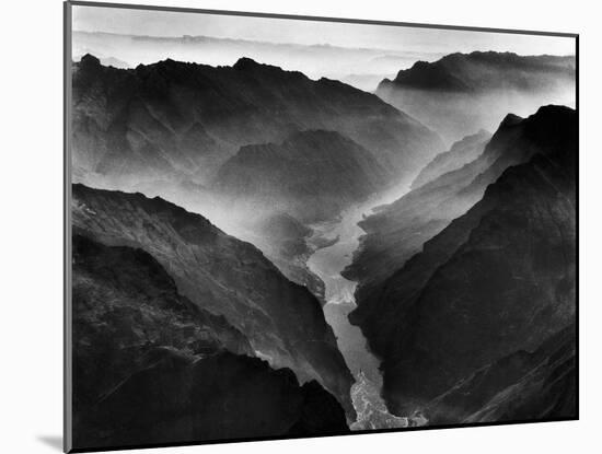 The Yangtze River Passing Through the Wushan, or "Magic Mountain", Gorge in Szechwan Province-Dmitri Kessel-Mounted Photographic Print