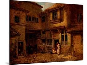 The Yard of the 'Old George Inn', Salisbury, Wiltshire, 1838-Edward Angelo Goodall-Mounted Giclee Print