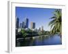 The Yarra River and City Buildings from Princes Bridge, Melbourne, Victoria, Australia-Richard Nebesky-Framed Photographic Print
