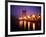 The Yarra River with Fire Displays on Melbourne's Southbank Promenade, Melbourne, Australia-Manfred Gottschalk-Framed Photographic Print