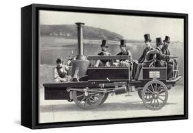 The Yarrow-Hilditch Steam Carriage-English School-Framed Stretched Canvas