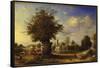 The Yeldham Oak at Great Yeldham, Essex, 1833-James Ward-Framed Stretched Canvas