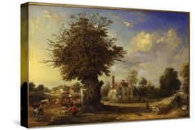The Yeldham Oak at Great Yeldham, Essex, 1833-James Ward-Stretched Canvas