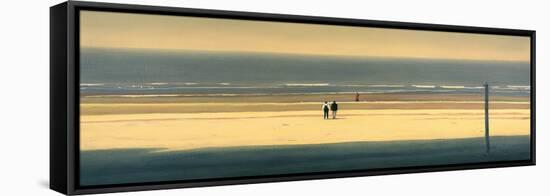 The Yellow Beach-Mark Van Crombrugge-Framed Stretched Canvas