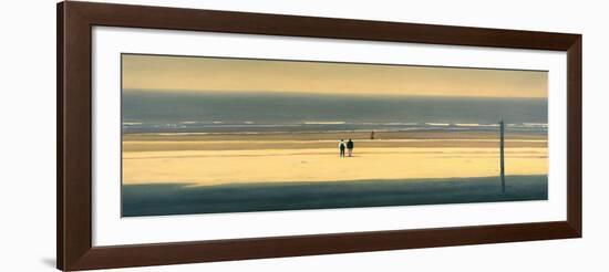 The Yellow Beach-Mark Van Crombrugge-Framed Art Print