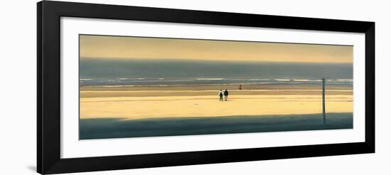 The Yellow Beach-Mark Van Crombrugge-Framed Art Print