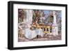 The Yellow Bench-Piotr Stolerenko-Framed Art Print