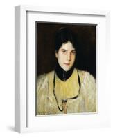 The Yellow Blouse-William Merritt Chase-Framed Giclee Print