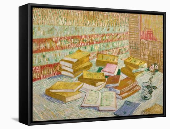 The Yellow Books-Vincent van Gogh-Framed Stretched Canvas