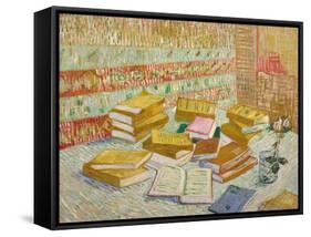 The Yellow Books-Vincent van Gogh-Framed Stretched Canvas