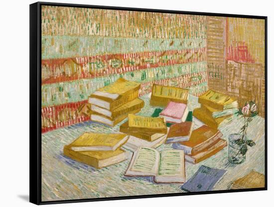 The Yellow Books-Vincent van Gogh-Framed Stretched Canvas