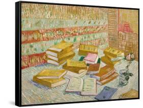 The Yellow Books-Vincent van Gogh-Framed Stretched Canvas