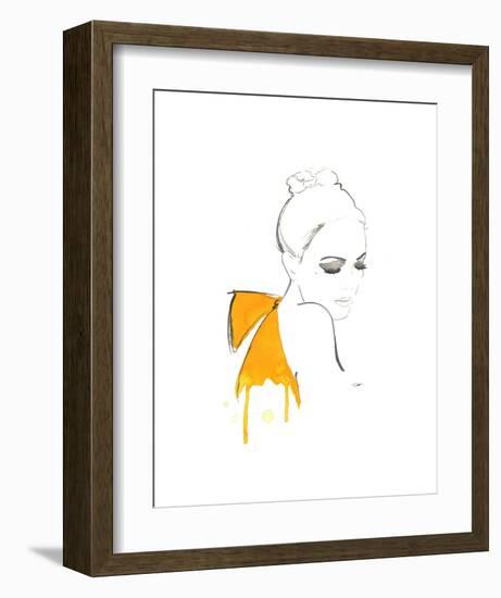 The Yellow Bow-Jessica Durrant-Framed Art Print