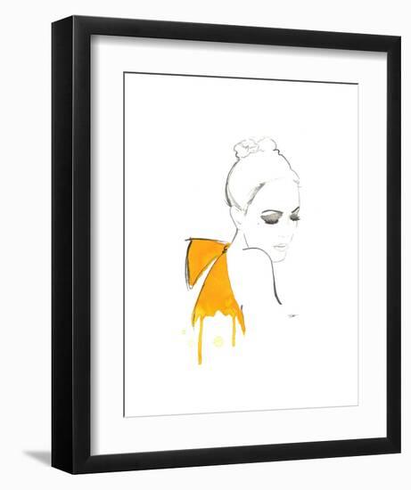 The Yellow Bow-Jessica Durrant-Framed Art Print