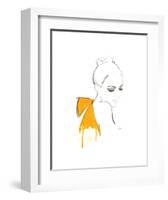 The Yellow Bow-Jessica Durrant-Framed Art Print