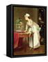 The Yellow Canaries-Joseph Caraud-Framed Stretched Canvas