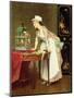 The Yellow Canaries-Joseph Caraud-Mounted Giclee Print