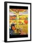 The Yellow Christ-Paul Gauguin-Framed Art Print