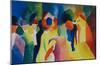The Yellow Coat-Auguste Macke-Mounted Collectable Print
