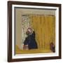 The Yellow Curtain, c.1893-Edouard Vuillard-Framed Giclee Print